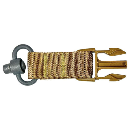 TacShield Side Release Buckle QD Push Button Sling Attachment Coyote Brown
