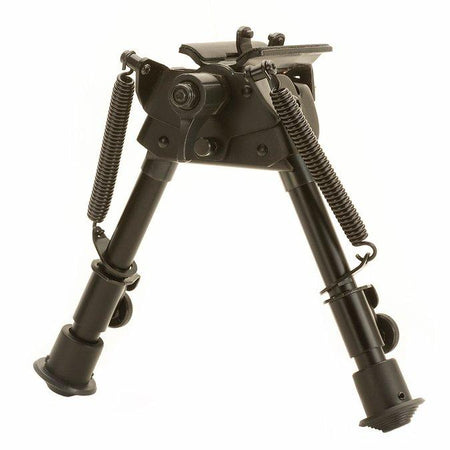 TacShield Heavy Duty Pivot Bipod Adjustable 6"-9" Matte Black