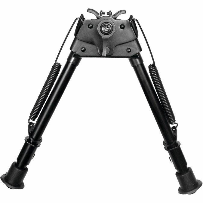 TacShield Heavy Duty Pivot Bipod Adjustable 9"-13" Matte Black
