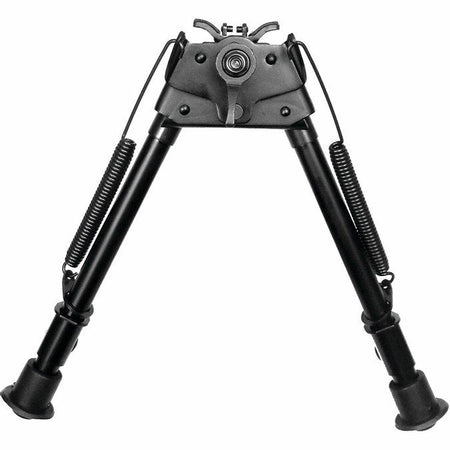 TacShield Heavy Duty Pivot Bipod Adjustable 9"-13" Matte Black