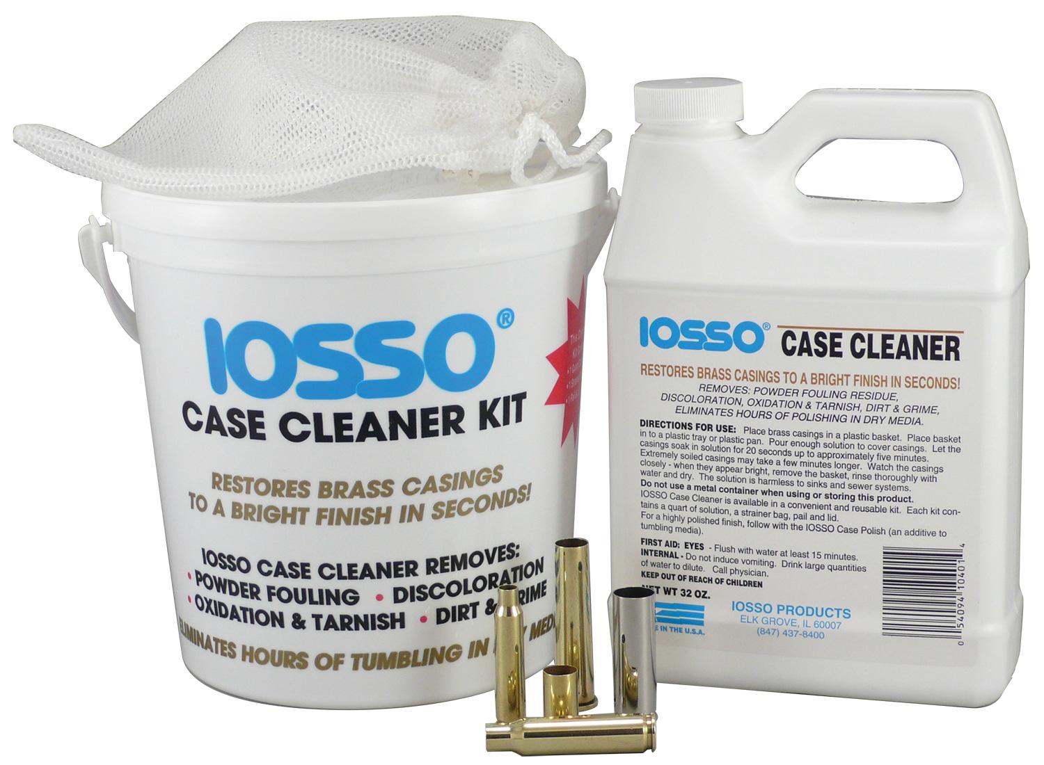 Iosso Brass Case Cleaner Kit 1 Quart with Bucket and Strainer