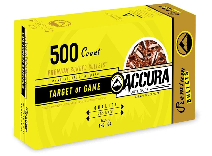 Accura PowerBond Premium .452" 200gr RN Pistol Bullets 500/ct
