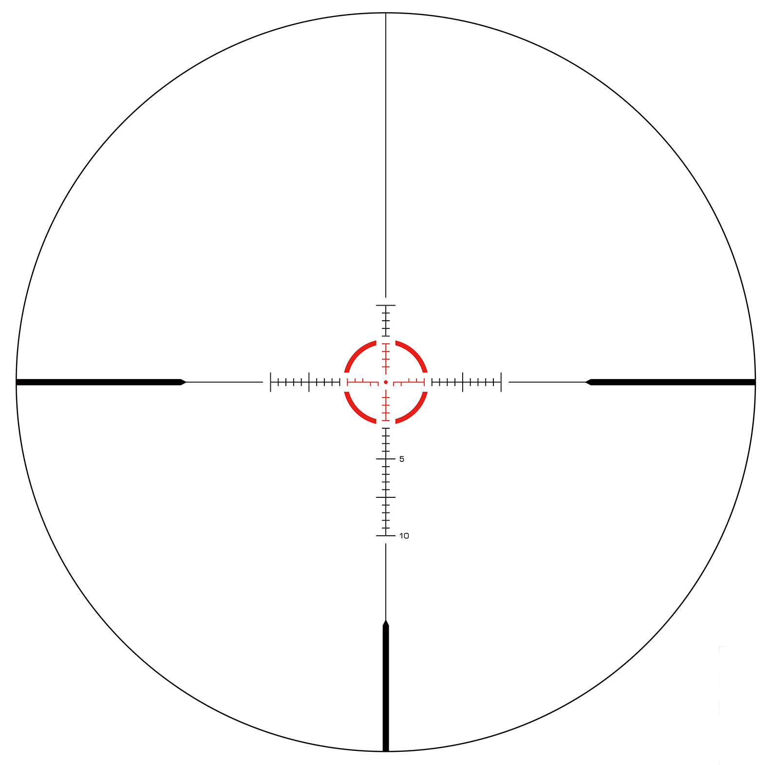 Swampfox Optics Arrowhead 1-10x24mm Guerrilla Dot MIL Long