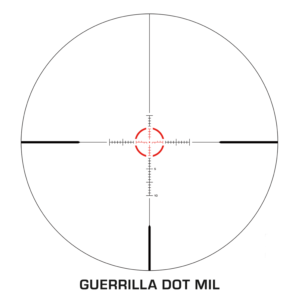 Swampfox Optics Arrowhead 1-10x24mm Guerrilla Dot MOA