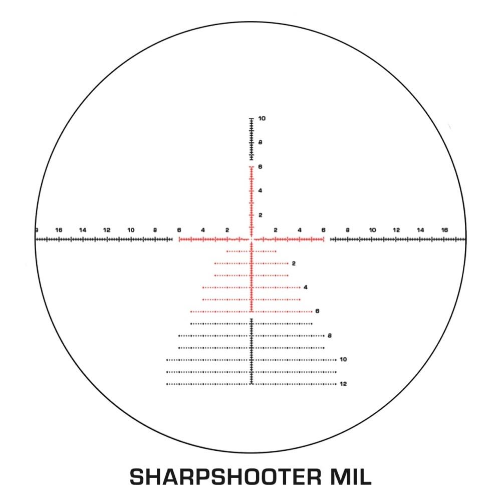 Swampfox Optics Kentucky Long Precision Rifle Scope 5-30x56mm Sharpshooter MIL Reticle