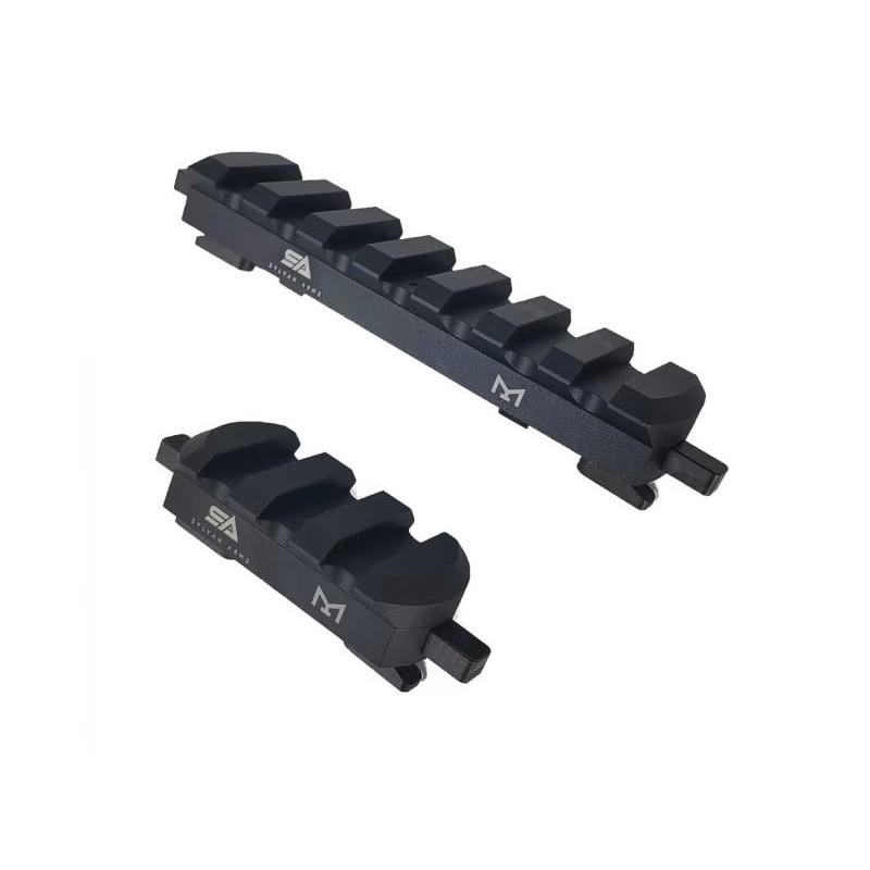 Sylvan Arms 2-Piece QD Picatinny Rail Mount Combo - Black