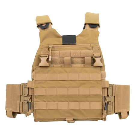 Guard Dog Trakr Lightweight Plate Carrier - FDE with Front Placard