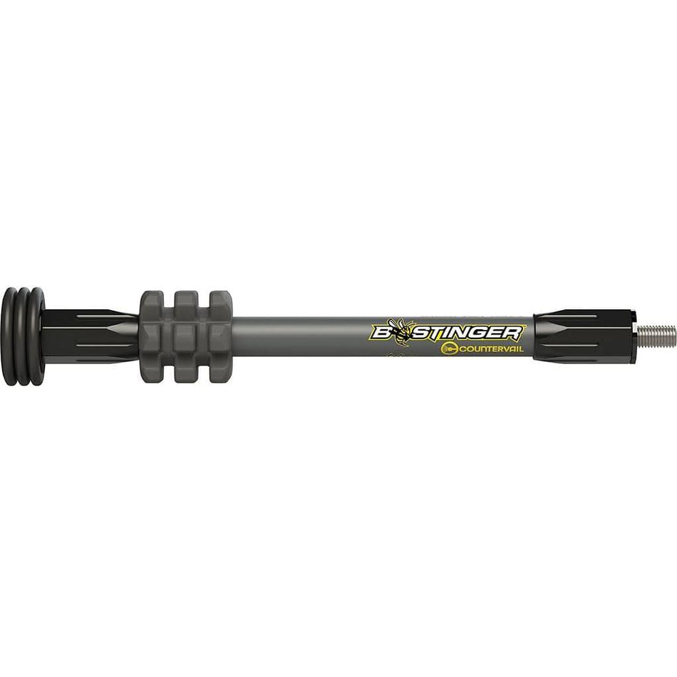 Bee Stinger MicroHex Hunting Bow Stabilizer 6-Inch Grey