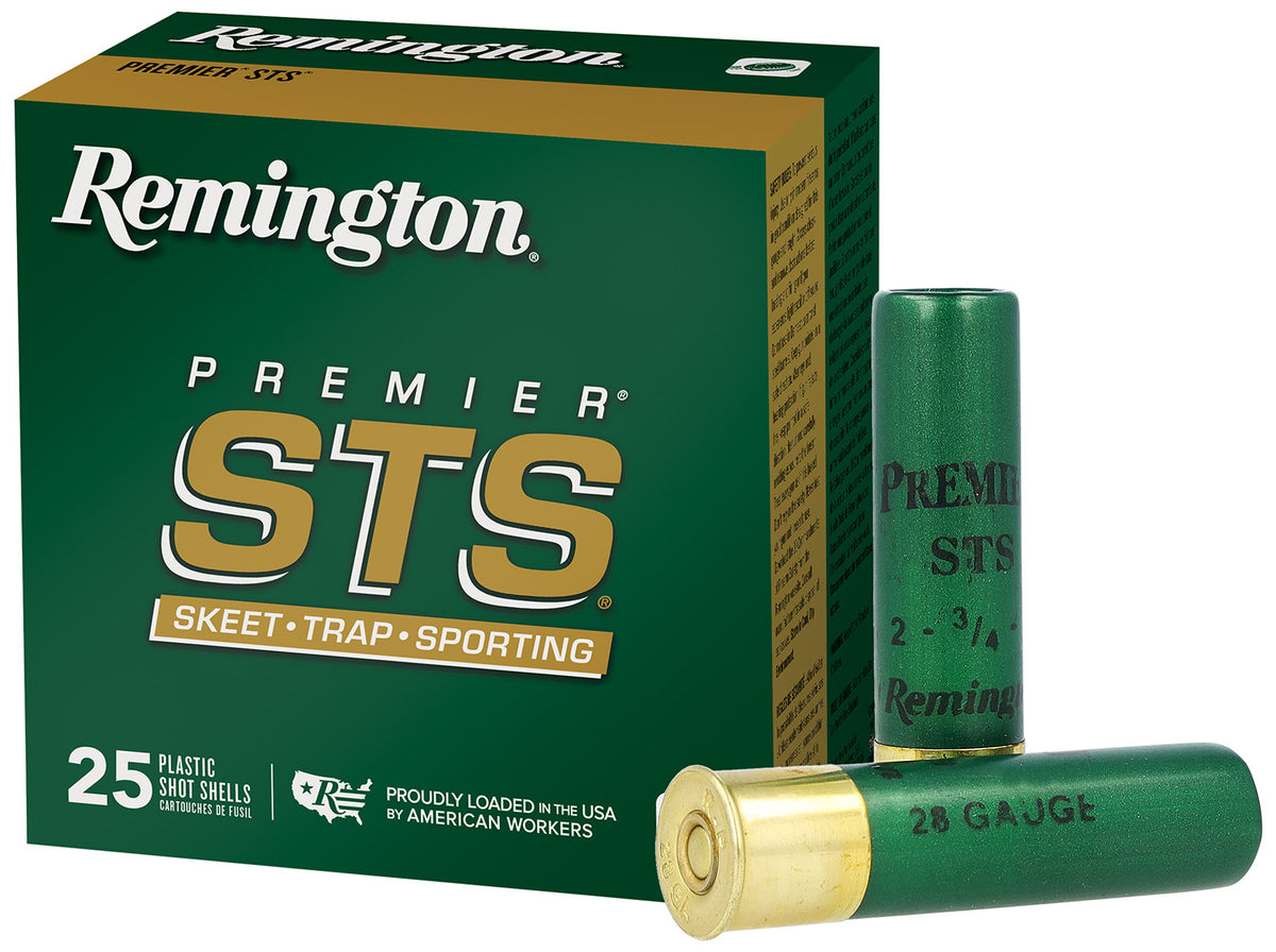 Remington 28 Gauge 28057 Premier STS Target Load 2.75" 3/4oz 8 Shot