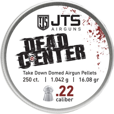 JTS Dead Center Pellets 22 Cal Domed 16.08gr 250 Count