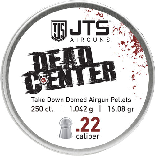 JTS Dead Center Pellets 22 Cal Domed 16.08gr 250 Count