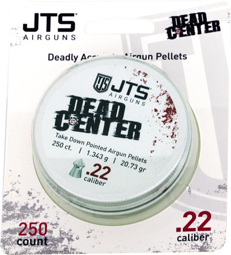 JTS Dead Center Pellets 22 Cal Pointed 20.73gr 250 Count
