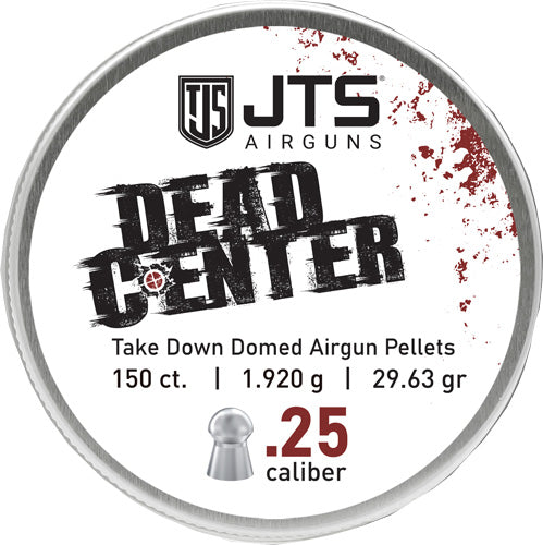JTS Dead Center Pellets 25 Cal Domed 29.63gr 150 Count