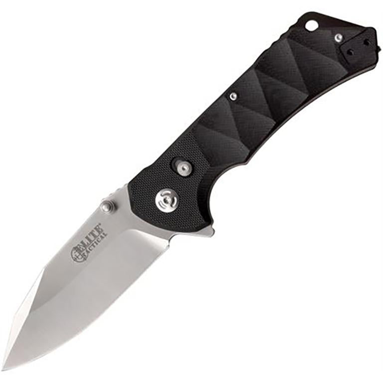 Master Cutlery Elite Tactical Parallax Folding Knife 3-1/2" Blade Black