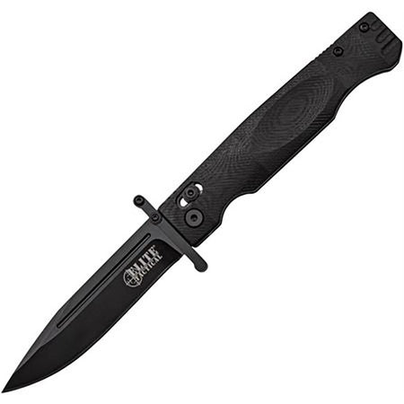Master Cutlery Elite Tactical Guardsman Folding Knife 3-3/4" Drop Point Black