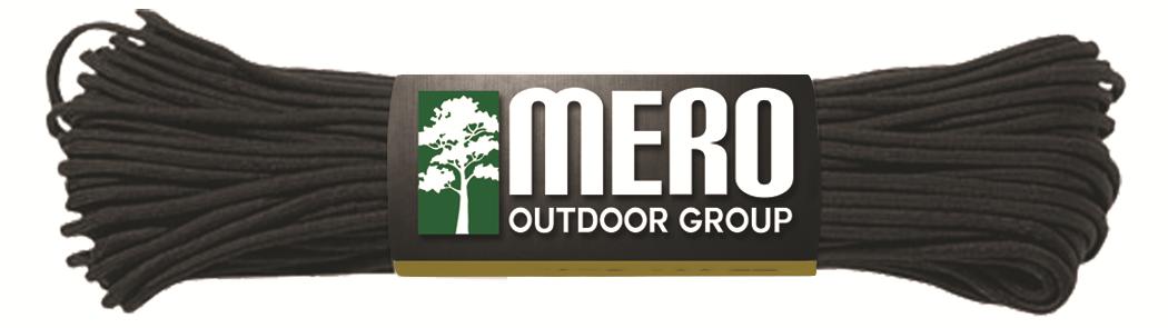 Mero 550 Paracord 100 Feet 550 lb Black Nylon