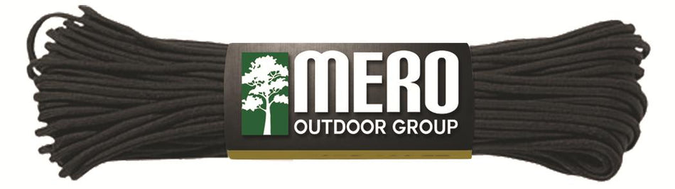 Mero 550 Paracord 100 Feet 550 lb Black Nylon
