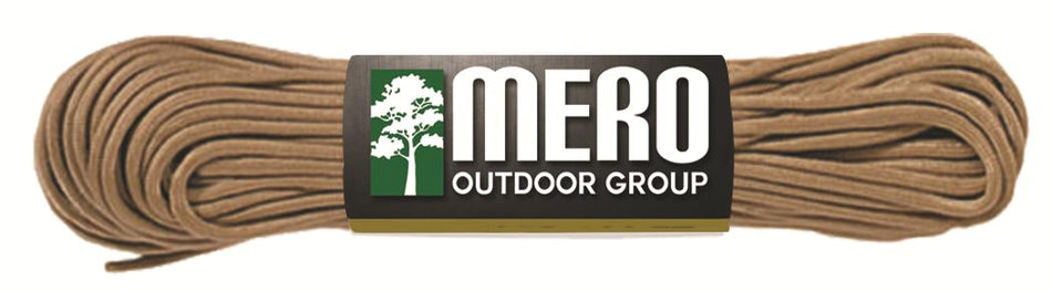 Mero 550 Paracord 100 Feet 550 lb Tan Nylon