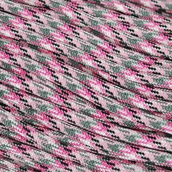Mero 550 Paracord 100 Feet 550 lb Pink Camo Nylon