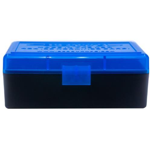 Berry's Ammo Box #404 .22 Hornet/.30 Carbine 50-Round Blue/Black