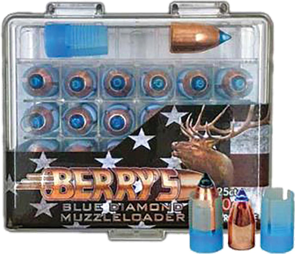 Berry's .50 Cal Blue Diamond Muzzleloader Bullets & Sabots 305 gr 25/ct