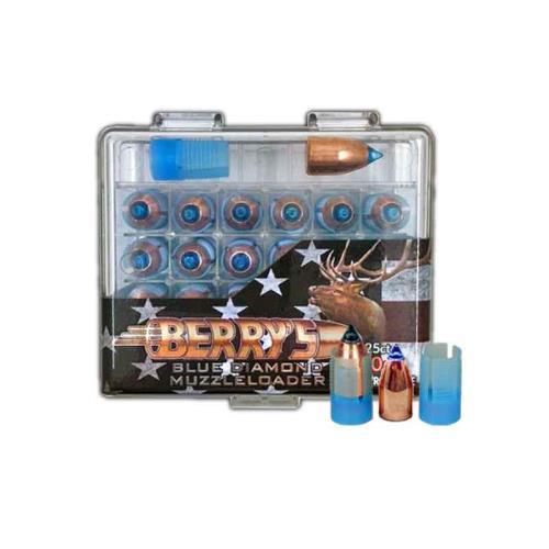 Berry's .50 Cal Blue Diamond Muzzleloader Bullets with Sabots 275 gr 25 Pack