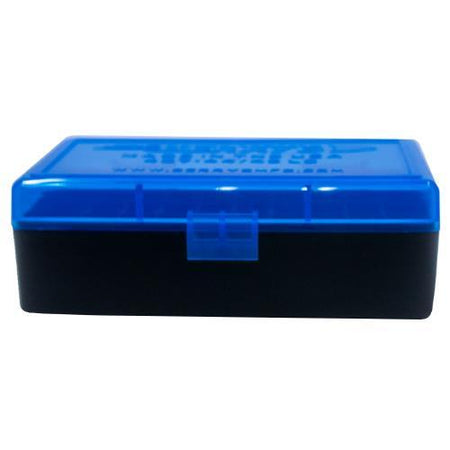 Berry's Ammo Box #407 .44 Cal 50-Round Blue/Black Ammo Storage Box