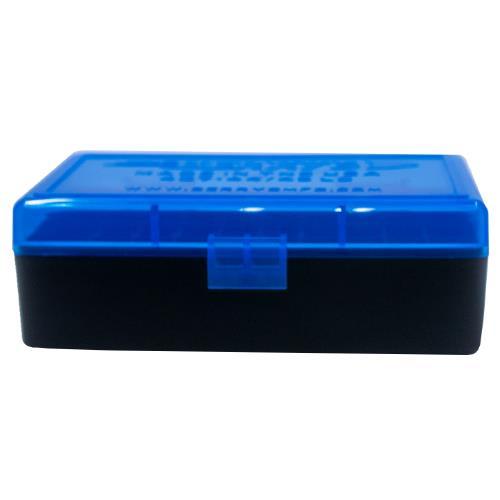 Berry's Ammo Box #407 .44 Cal 50-Round Blue/Black Ammo Storage Box