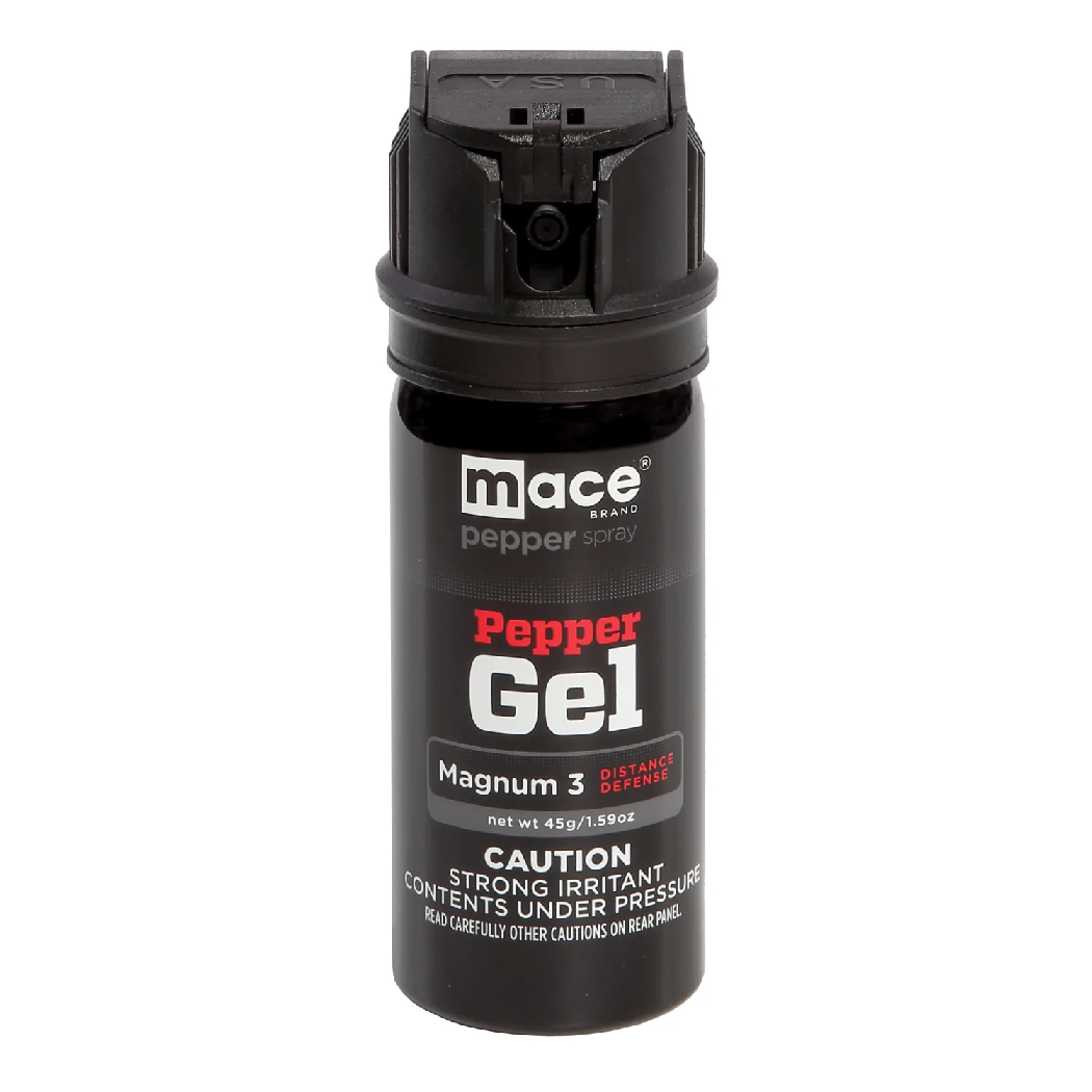 Mace Magnum 3 Pepper Gel Spray with Clip - 18 Foot Range, Black