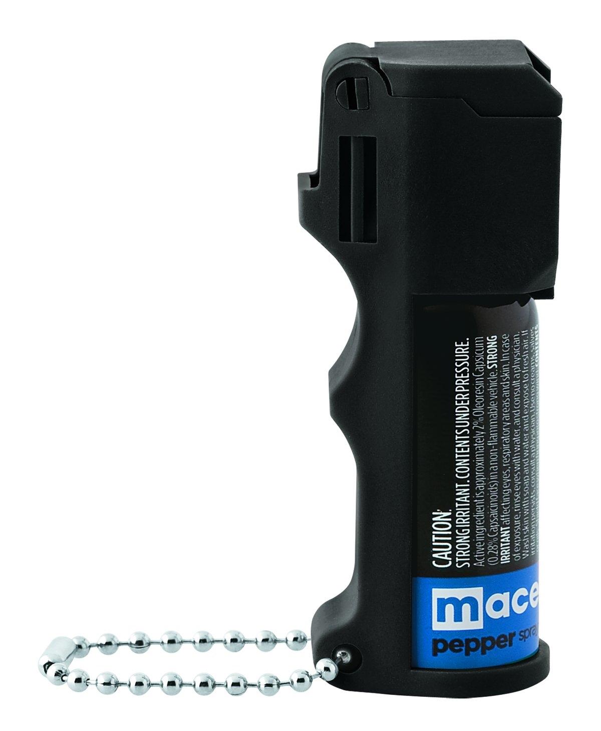 Mace Triple Action Personal Pepper Spray Compact Black 10 Foot Range