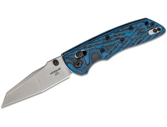Hogue Deka ABLE Lock Folder 3.25" Wharncliffe Tumbled Finish G-Mascus Blue Lava G10