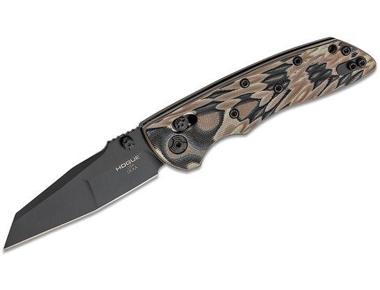Hogue Deka 3.25" ABLE Lock Folder - Wharncliffe Black Cerakote, G-Mascus Dark Earth G10