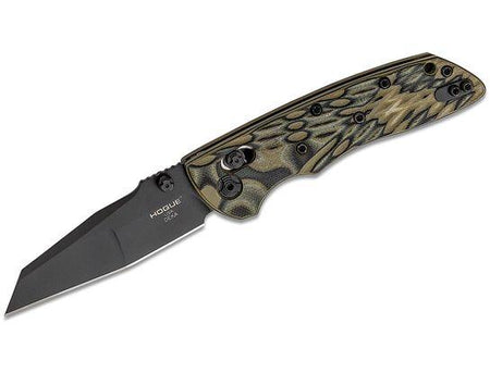 Hogue Deka ABLE Lock Folding Knife 3.25" Wharncliffe Black Cerakote G-Mascus Green