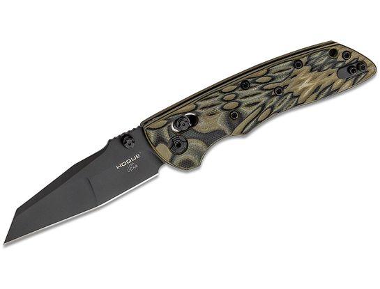 Hogue Deka ABLE Lock Folding Knife 3.25" Wharncliffe Black Cerakote G-Mascus Green