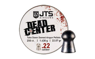 JTS Group Dead Center .22 Caliber Domed Pellets, 21.53 Grain, 250 Count Tin JAC110