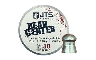 JTS Group Dead Center .30 Caliber Domed Pellets, 45.06 Grain, 100 Count Tin JAC117