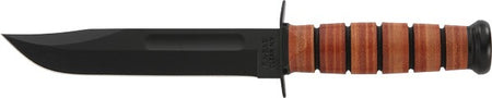 KA-BAR Fighting/Utility Knife 7" Straight Edge US Army with Leather Sheath