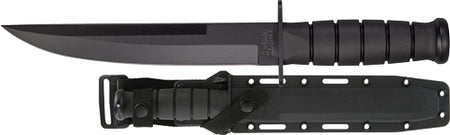 KA-BAR Modified Tanto 8" Plain Edge Fixed Blade Knife with Hard Plastic Sheath