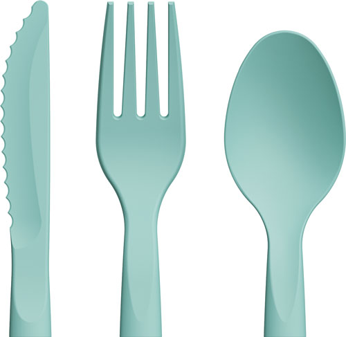 KA-BAR Lunch Pal Utensil Set with Spoon, Fork & Knife - Lightweight Case