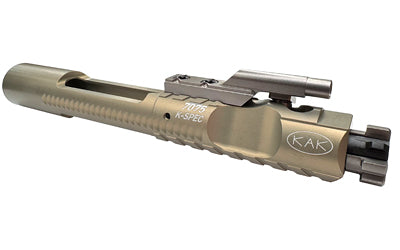 KAK Industry K-SPEC Enhanced Low Mass Bolt Carrier Group AR-15 556NATO/300 Blackout 7075 Aluminum NP3 Gold 425-0510-002