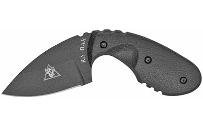 KA-BAR TDI Investigator Fixed Blade Knife 1493, 2.71" Drop Point Blade, 5" OAL, AUS 8A, Matte Black, Nylon/Fiberglass Handle, Nylon Sheath