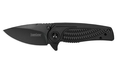 Kershaw Spoke Folding Knife, 2" Drop Point Blade, Black-Oxide, SpeedSafe Assisted, Liner Lock, Steel Handle 1313BLK