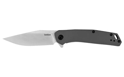 Kershaw ALIGN Folding Knife, 3.15" Clip Point 8Cr13MoV Satin Blade, Stainless Steel Handle, Gray PVD Coating 1405