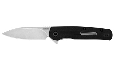 Kershaw Korra Folding Knife, 2.75" Drop Point 5Cr15MoV Steel, Stonewashed Finish, Glass Filled Nylon Handle, Black 1409