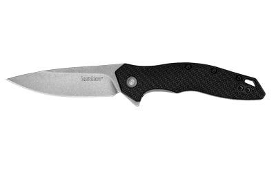 Kershaw Shoreline Folding Knife, 3" 8Cr13MoV Stonewashed Blade, Flipper Assisted, Glass Filled Nylon Handle 1845