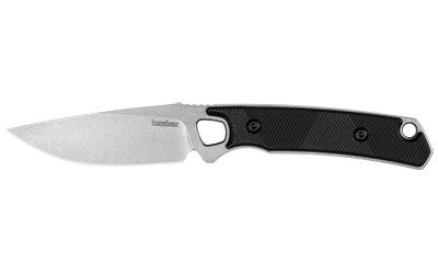 Kershaw Steppe Fixed Blade Knife, 3.5" D2 Stonewashed Blade, Full Tang, Polypropylene Handle with Sheath 2048