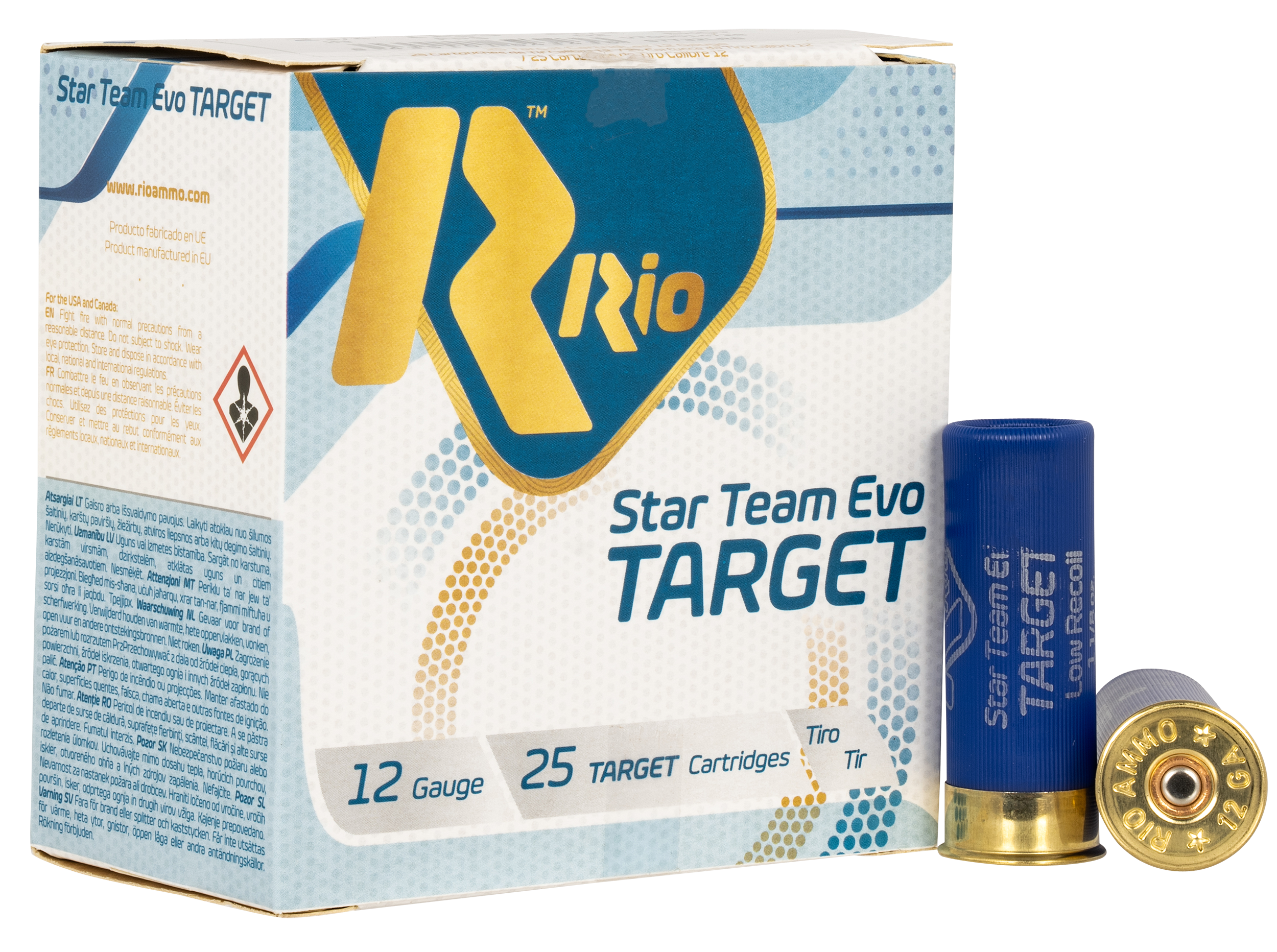 Rio Ammunition STT32LR8 Team Target 12 Gauge 2.75 in. 1 1/8 oz