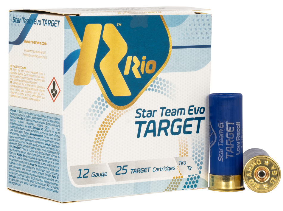 Rio Ammunition STT32LR8 Team Target 12 Gauge 2.75 in. 1 1/8 oz