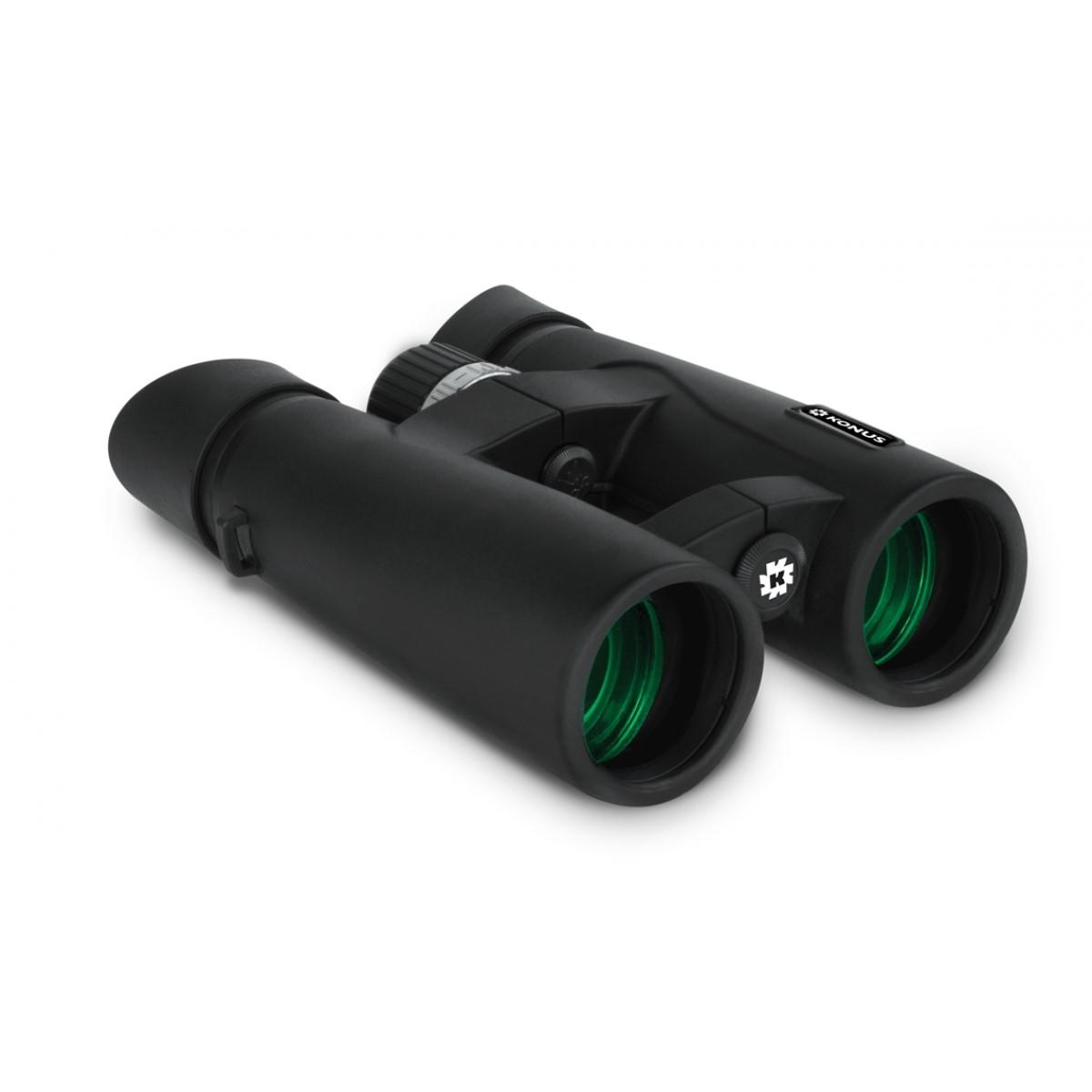 Konus Mission-HD 10x42mm Binocular Open Bridge BAK-4 Roof Prisms