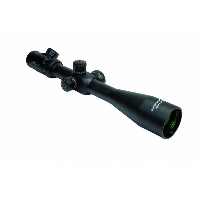 KonusPro F-30 6-24x52mm Rifle Scope FFP Illuminated Mil-Dot Reticle Matte Black